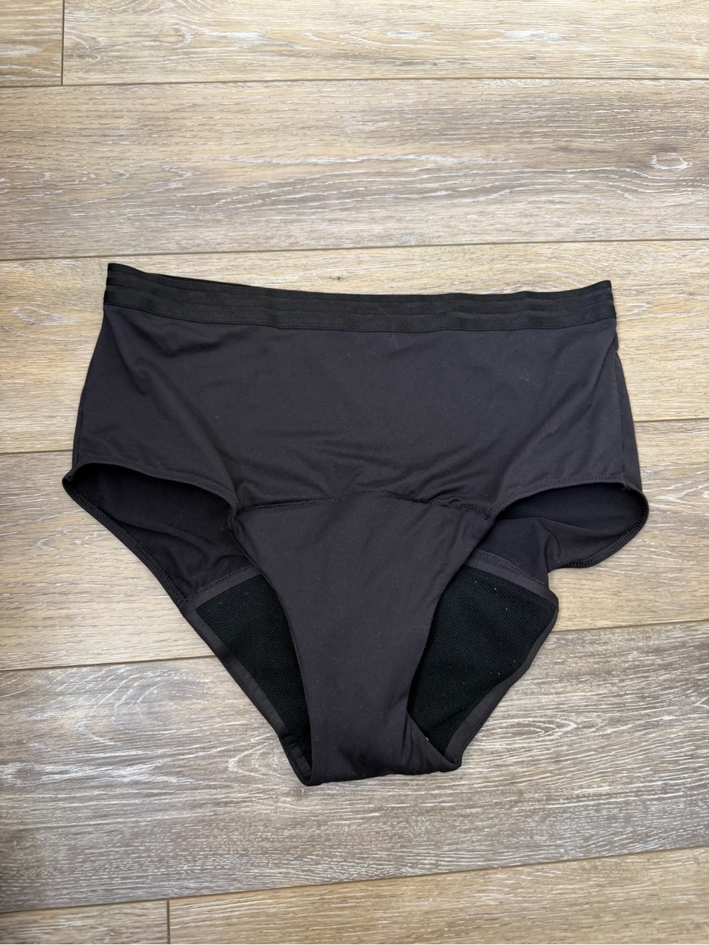 Thinx Black Seamless High-Waist Bikini Panties Sz 1X